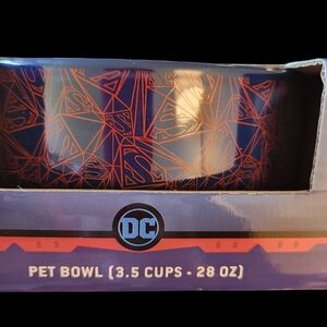 DC Comics Blue and Red Pet Bowl